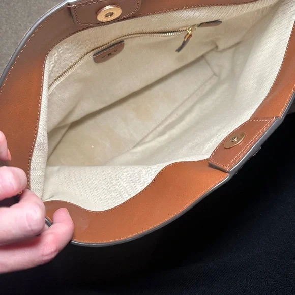 Tory Burch Tan Suede McGraw Hobo Bag - Picture 5 of 8